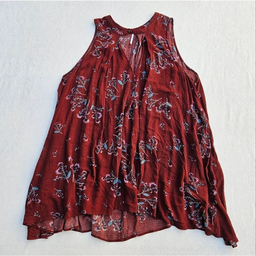 Free People Swing Tree Tunic Tank Top Size Small